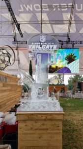 Super Bowl XLIX Tailgate Ice Sculpture