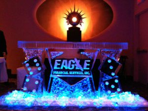 Eagle Ice Sculpture Bar Counter