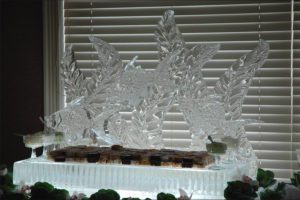 beautiful ice Sculpture for food items