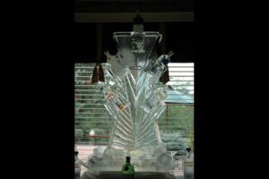 Ice Sculpture of a Bottle Holder