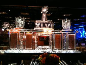 Ice Sculpture for XLVI NFL Event