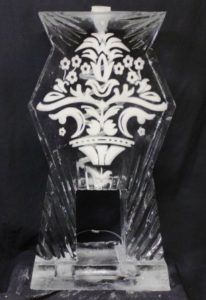 An Ice Sculpture with a beautiful design