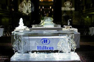 Hilton Bar Counter Ice Sculpture