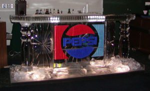 Pepsi Bar Counter Ice Sculpture