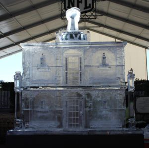 Super Bowl XLVI Huge Ice Sculpture