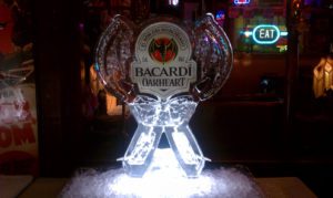 Bacardi Oakheart Ice Sculpture