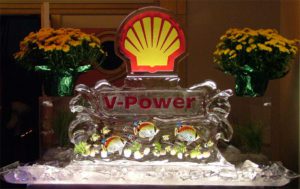 V Power Corporate Ice Sculpture