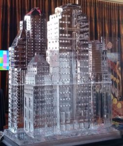 3D Ice Sculpture of a Building