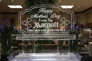 Happy Mothers Day From The Marriott Ice Sculpture