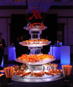 a food stand Ice Sculpture for Function Display