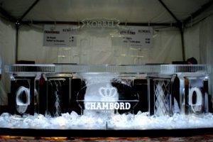 Chambord Ice Bar Counter Sculpture