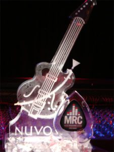 Nuvo MRC Guitar Ice Sculptures