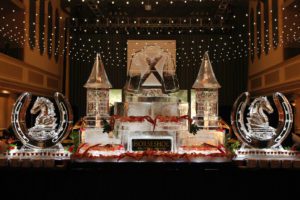 Horseshoe Ice Sculptures for Special Events