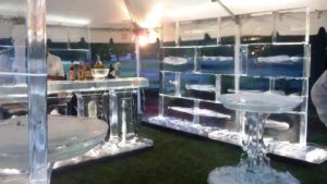 a bar made completely with Ice Sculptures