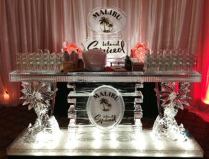 Ice Sculpture of a Bar Counter