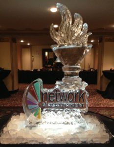 3D Ice Sculpture of Network of Executive Women Award