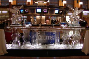 Cincinnati Ice Sculpture Bar Counter