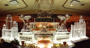 Horseshoe Ice Sculpture for Function Display