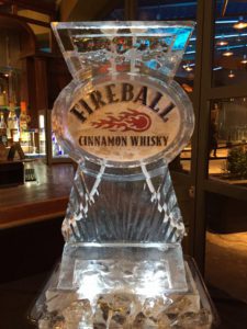 Fireball Cinnamon Whisky Ice Sculpture