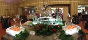 Ice Sculpture with stars for Function Display