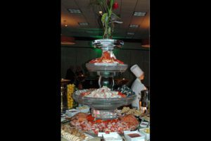 A beautiful seafood platter made by a chef