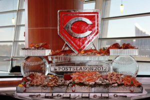 Post Season 2012 Ice Sculpture with food items