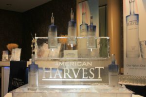 Closeup shot of the American Harvest Ice Sculpture