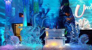 Ice Sculptures of Sea Creatures