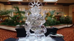 Beautiful Ice Sculpture of the Lord Ganesh