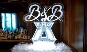 Ice Sculpture of the name B and B