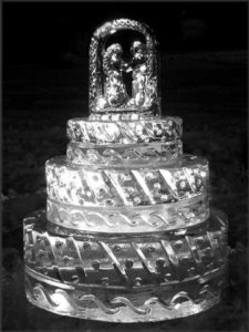 Ice Sculpture of a wedding cake