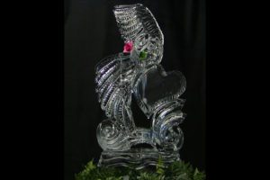 Beautiful Brid Ice Sculpture for a wedding